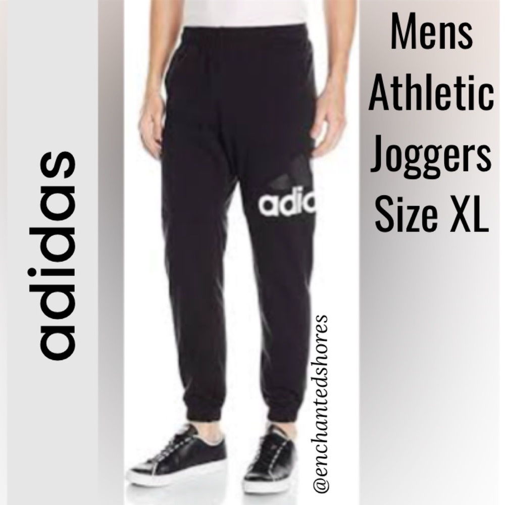 Adidas Essentials Performance Logo Athletic Joggers Sweatpants Mens Size XL